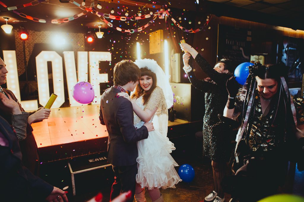 1980s This is England punk and mod wedding