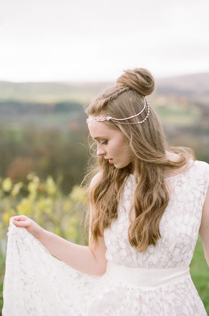 Copper and Blush Wedding Tones in a Vineyard