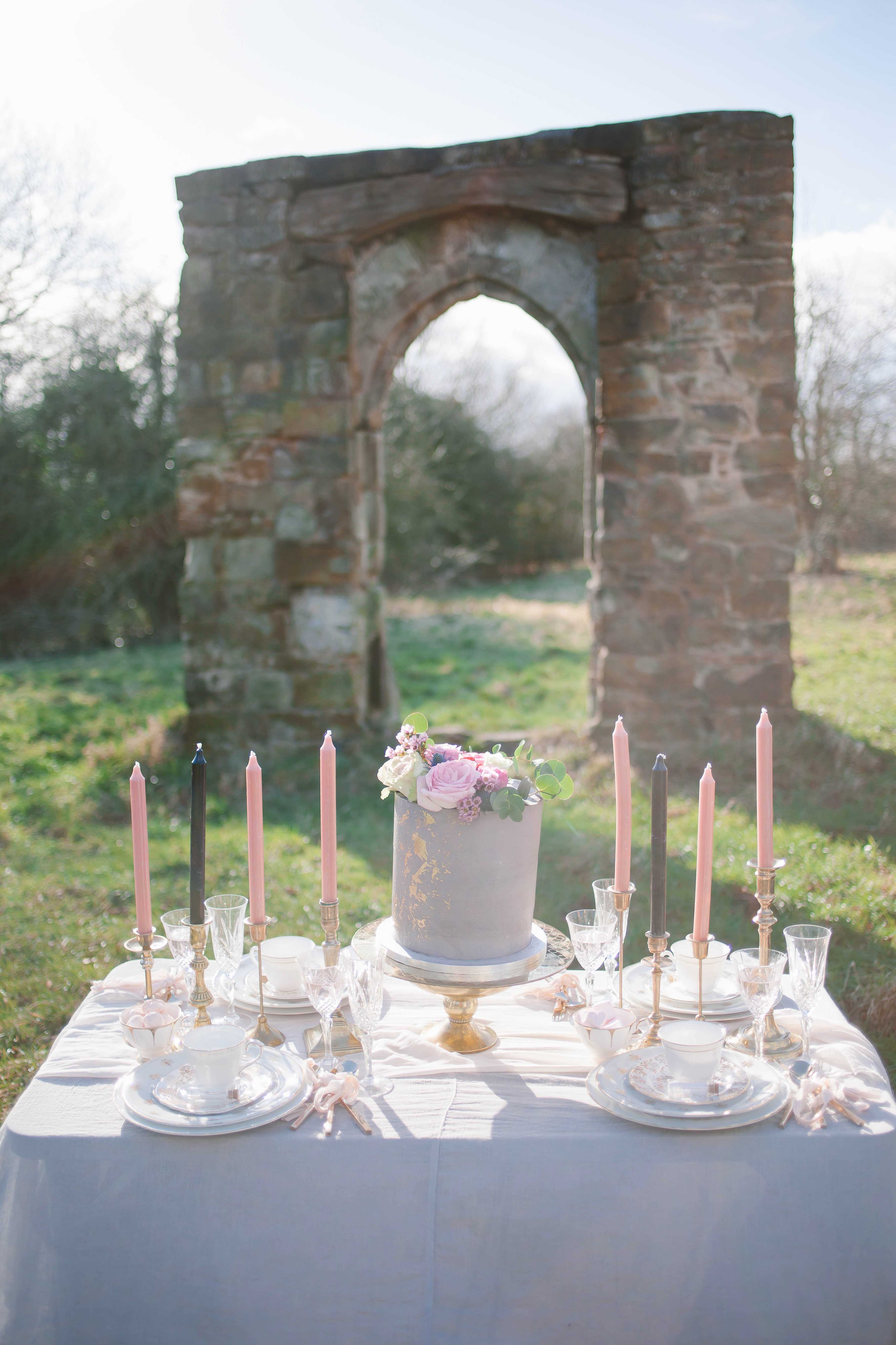 Perfectly Imperfect- Alternative wedding inspiration with wild florals and a rock chick look