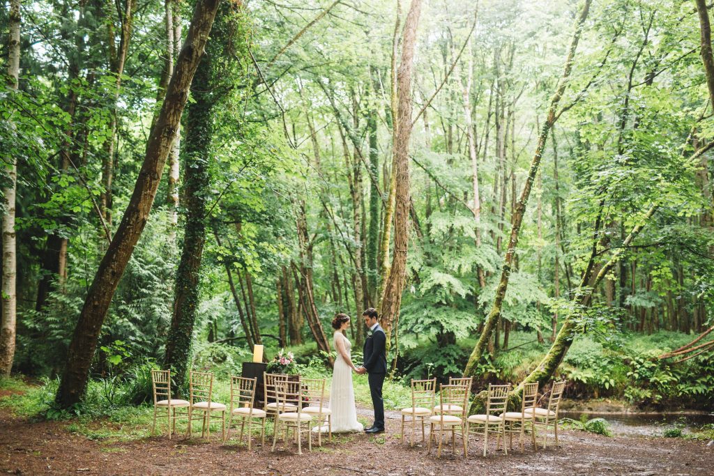 Bridal inspiration with wild florals and a rock chick wedding look