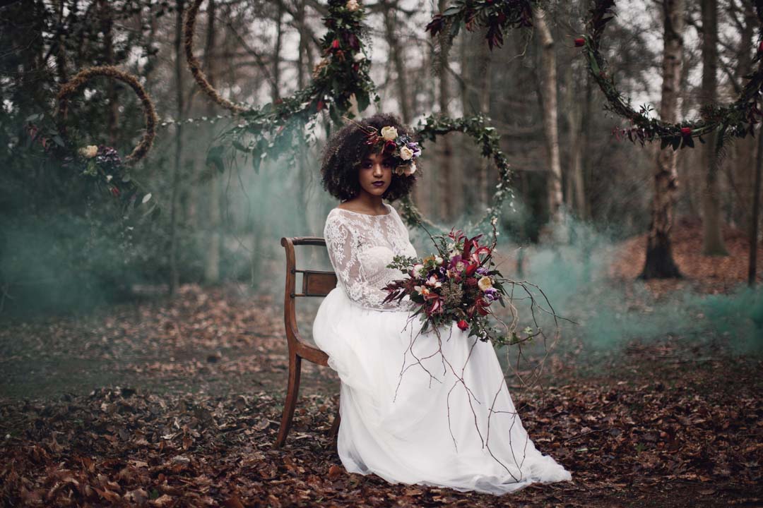 Alternative Bridal Style- A Rustic Woodland Wonderland 