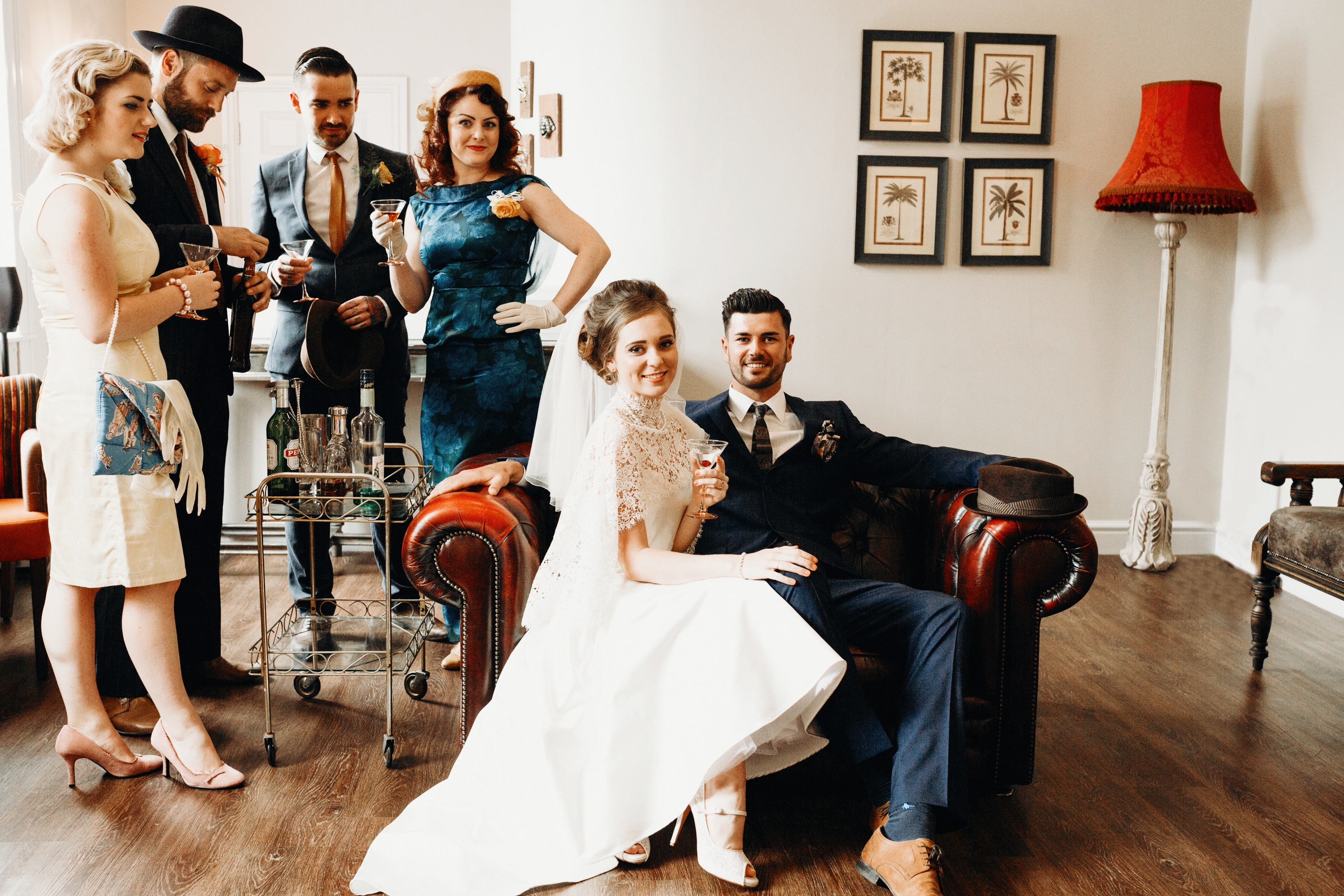 A 1960's Mad Men Inspired Wedding with Modern Vintage Styling