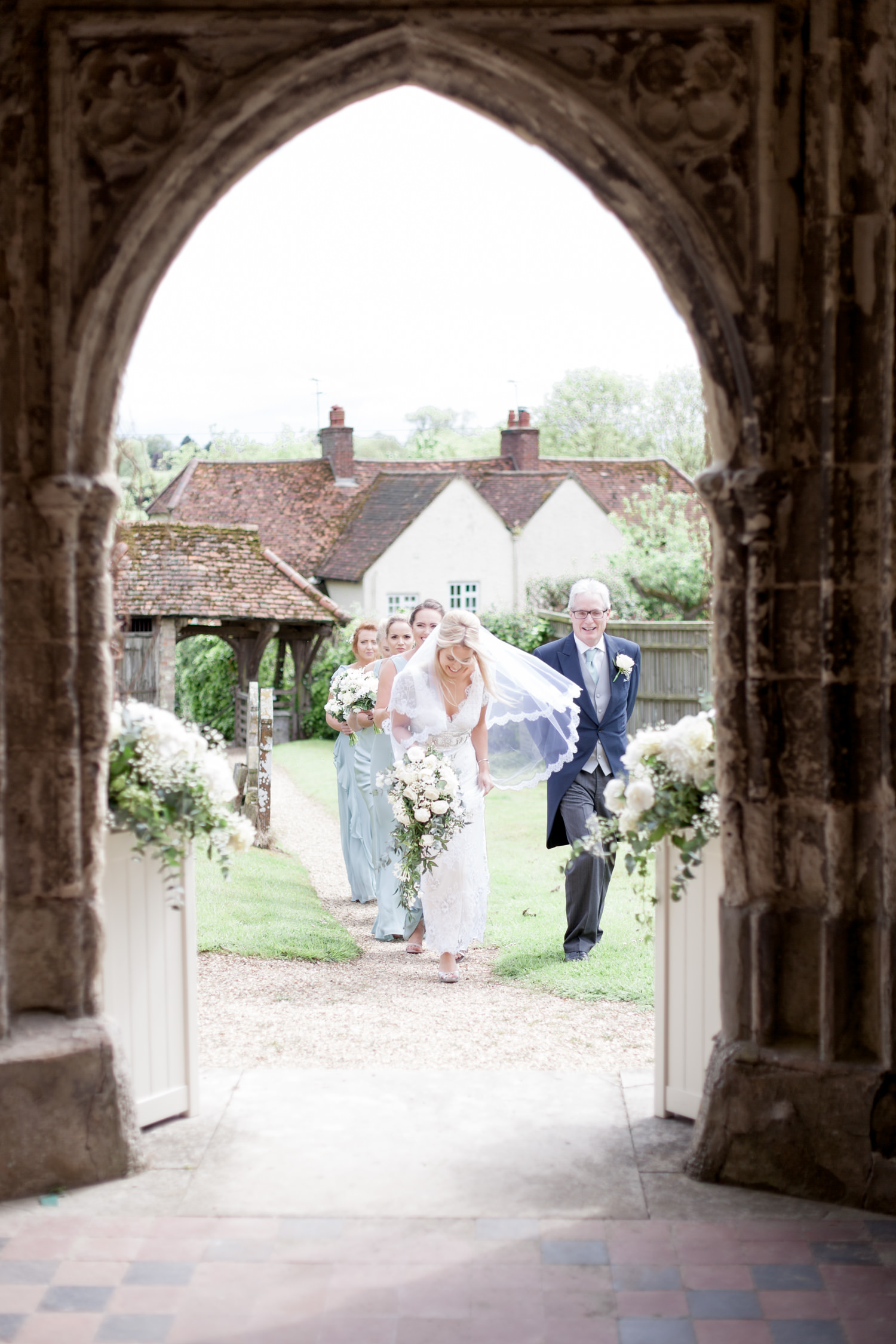 An Enchanting and Romantic Newton Hall Wedding with an Art Deco Temperley Dress