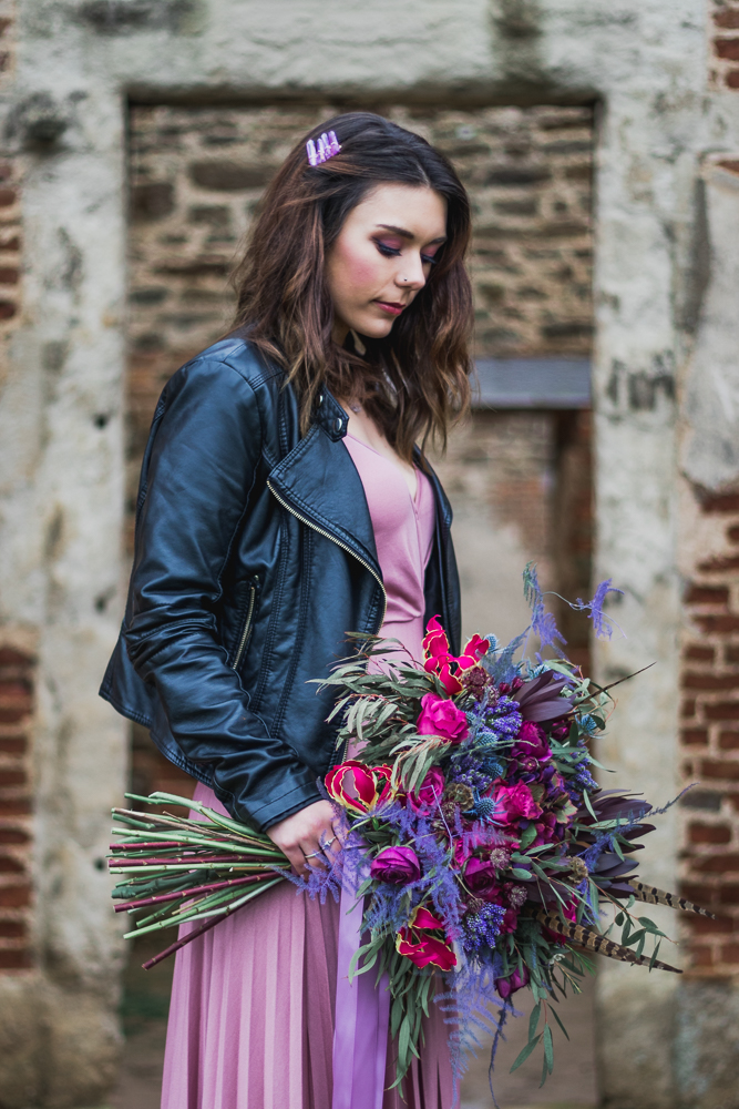 Alternative Berry Coloured Bridal Inspiration - A Dark and Moody Magenta and Violet Theme