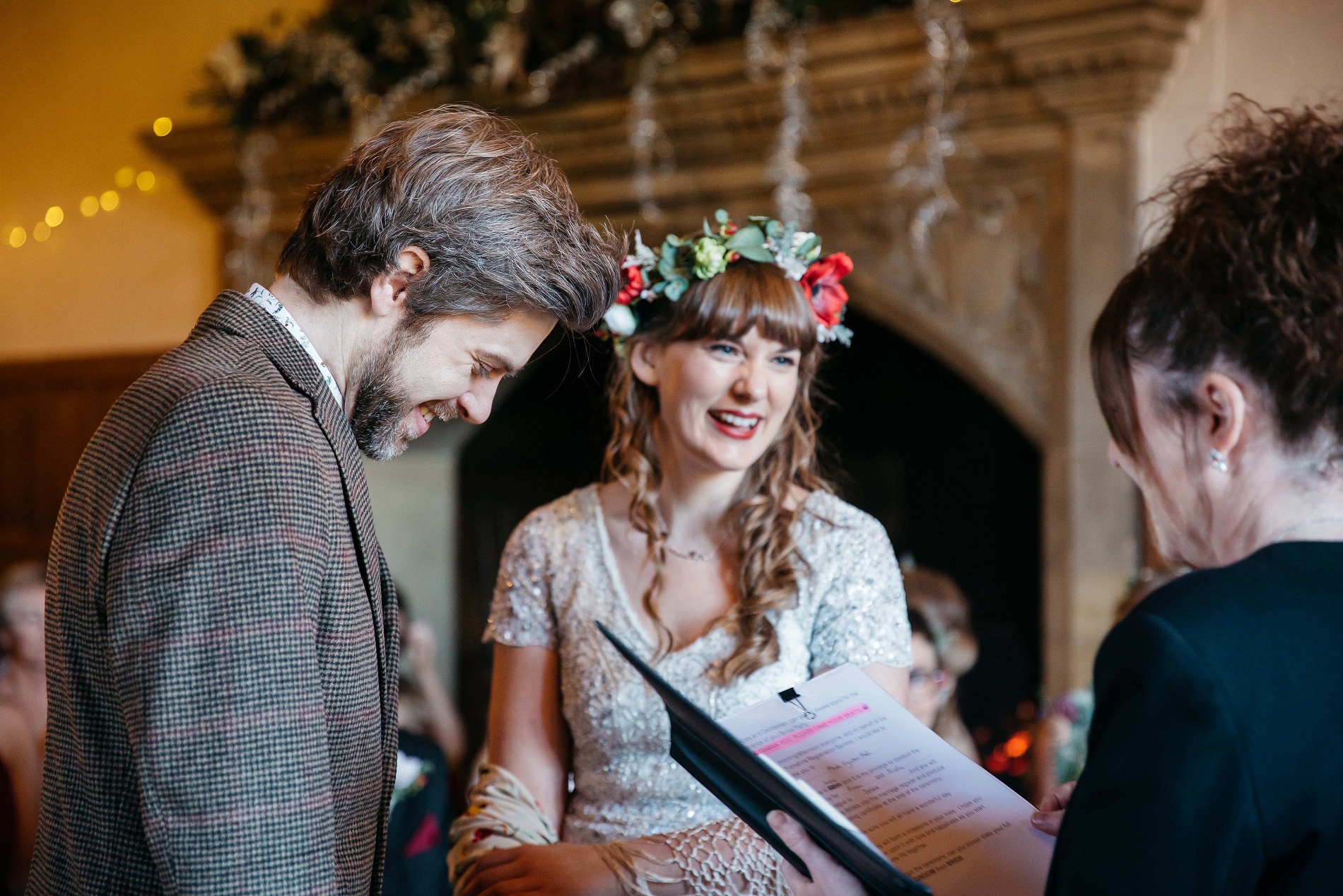 A DIY Festive Yorkshire Wedding at Monk Fryston Hall