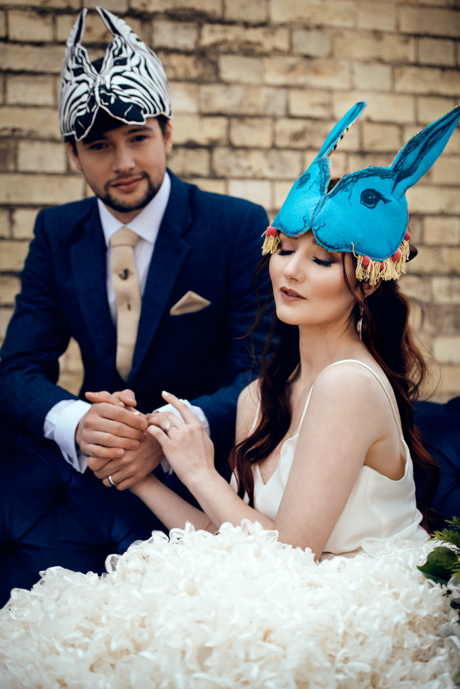 Alternative Wedding day Styling with Fresh Tropical Spring and Urban Cool Vibes