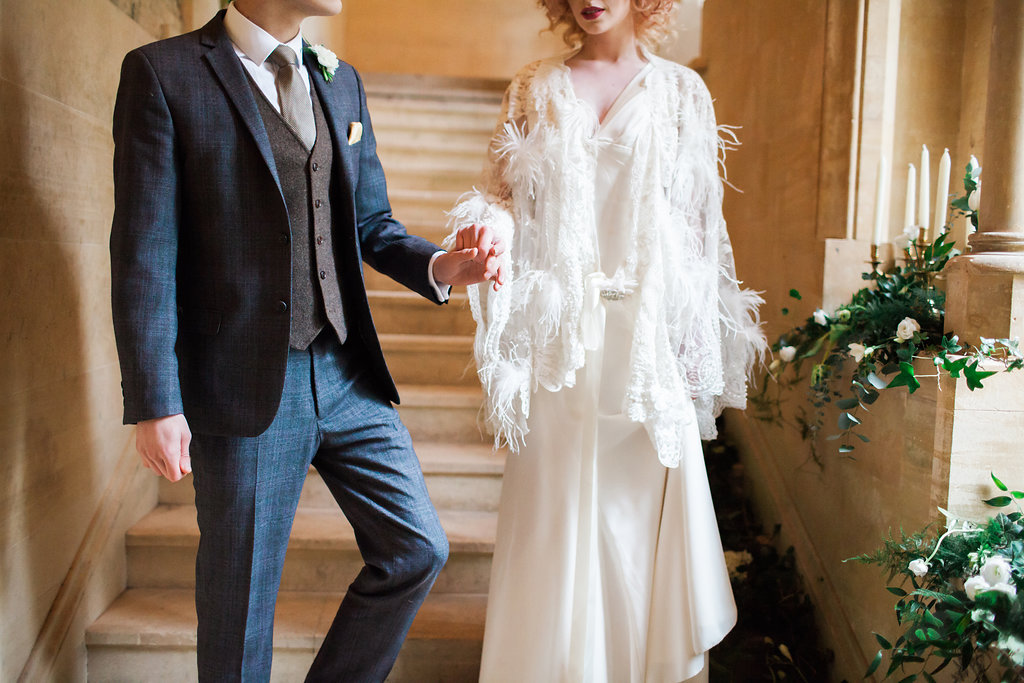 Modern 1920's Wedding Inspiration with Luxe Art Deco Vibes