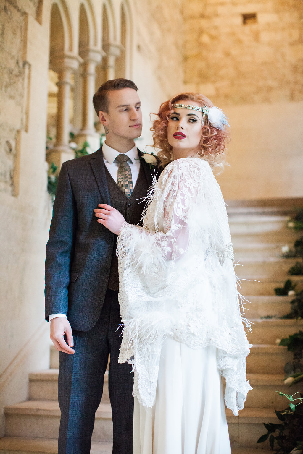 Modern 1920's Wedding Inspiration with Luxe Art Deco Vibes