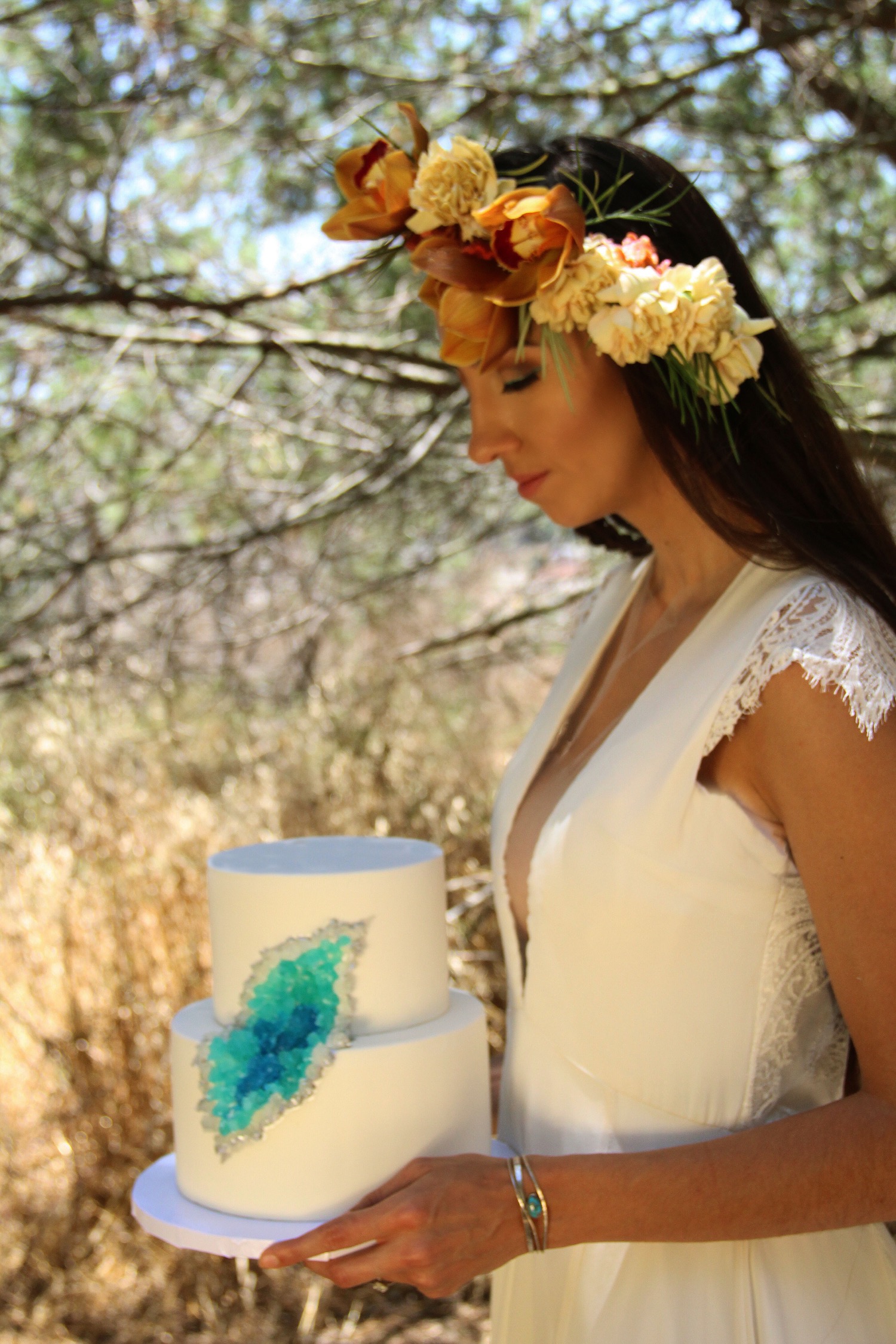Exotic Outdoor Wedding with Gold and Turquoise Touches