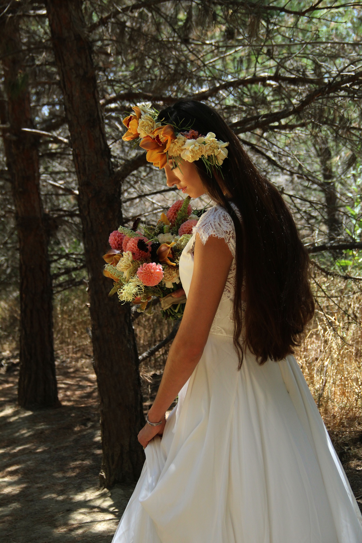 Exotic Outdoor Wedding with Gold and Turquoise Touches