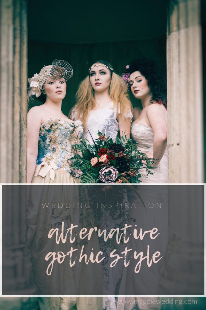 GOTHIC STYLE WEDDING INSPIRATION- THE NIGHTMARE BRIDE AND ALTERNATIVE BRIDAL TRENDS by Magpie Wedding