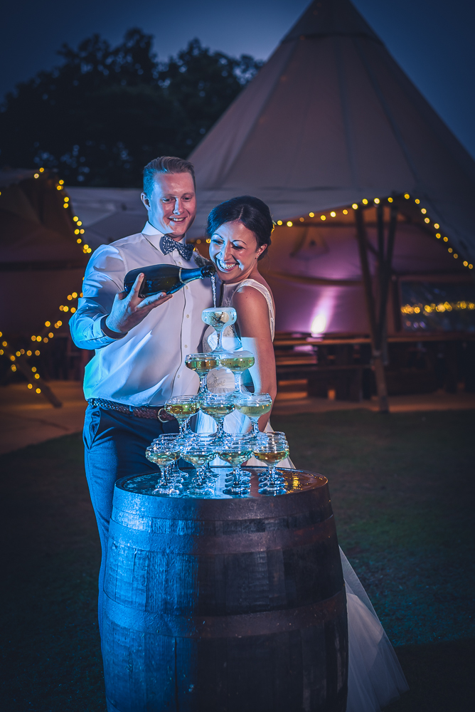Rustic Tipi Wedding - A Starlit Ceremony with Autumnal Vibes