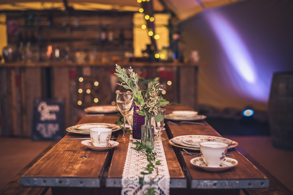 Rustic Tipi Wedding - A Starlit Ceremony with Autumnal Vibes