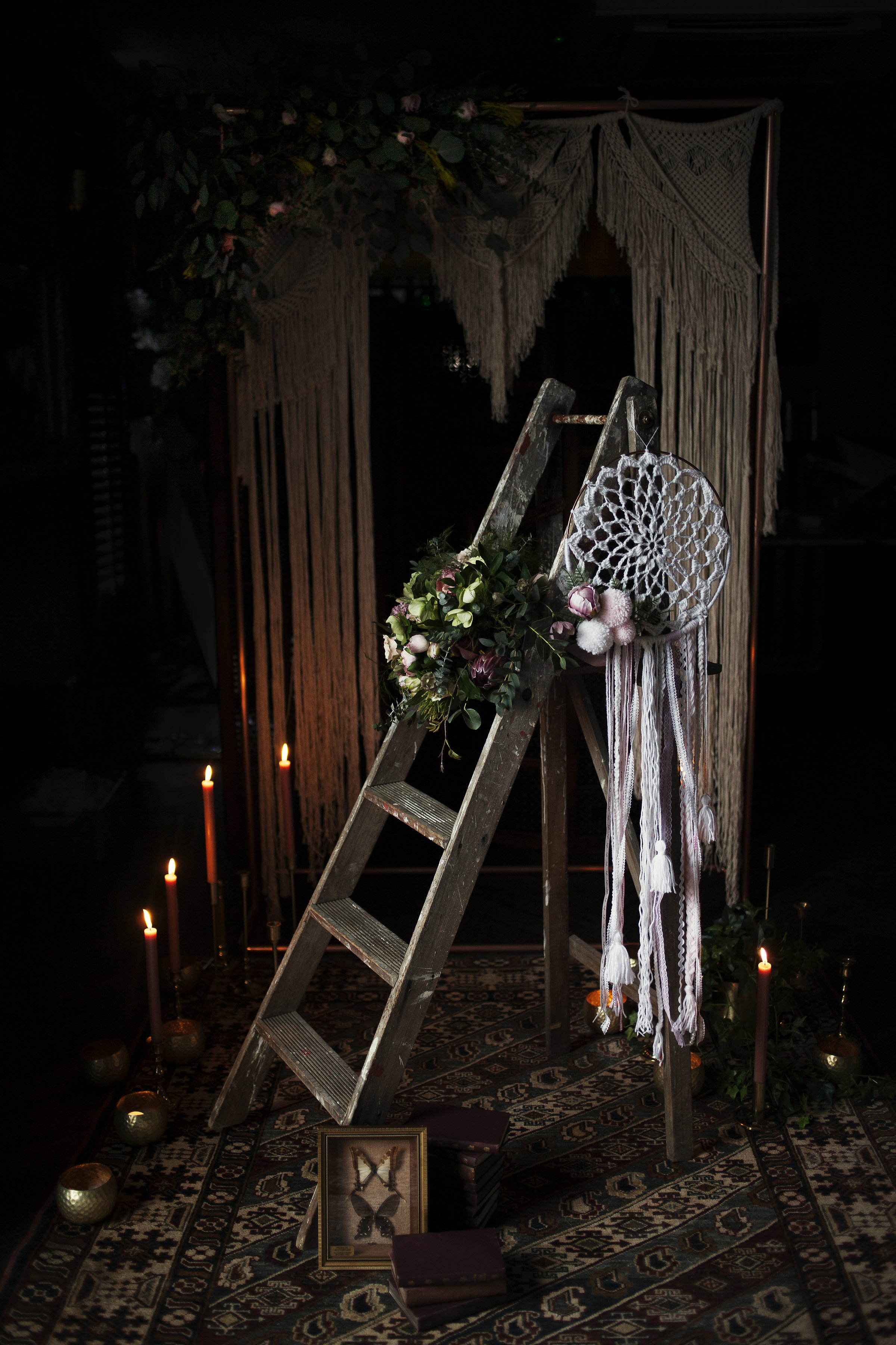 Boho Chic Wedding Inspiration with Pretty Pastels and a Coloured Dress