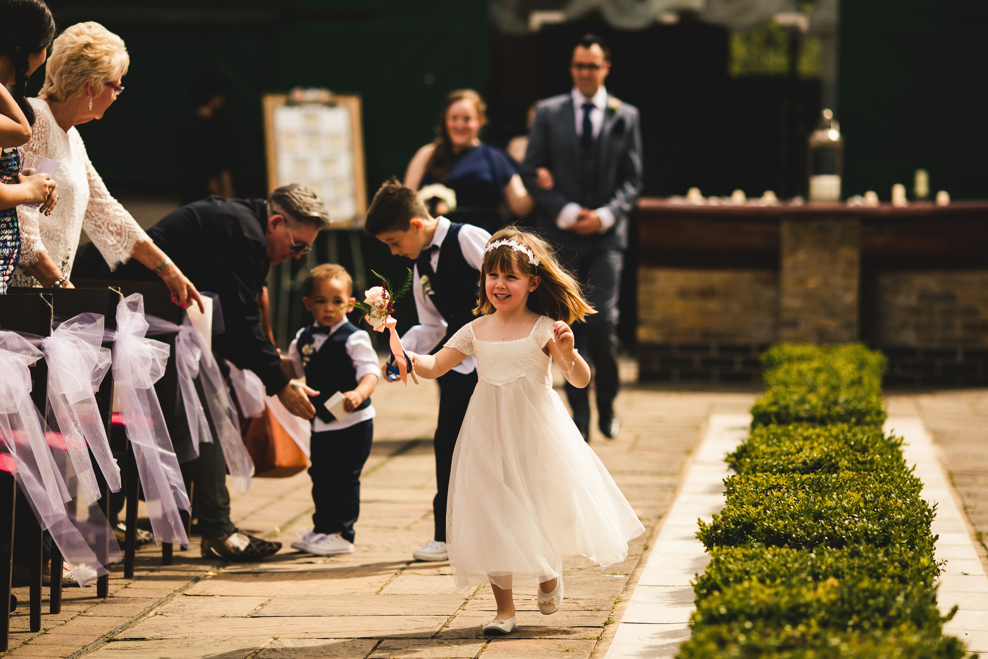 Modern DIY Wedding at Theobolds Estate with A Dress A Jumpsuit and Lots of Personal Touches