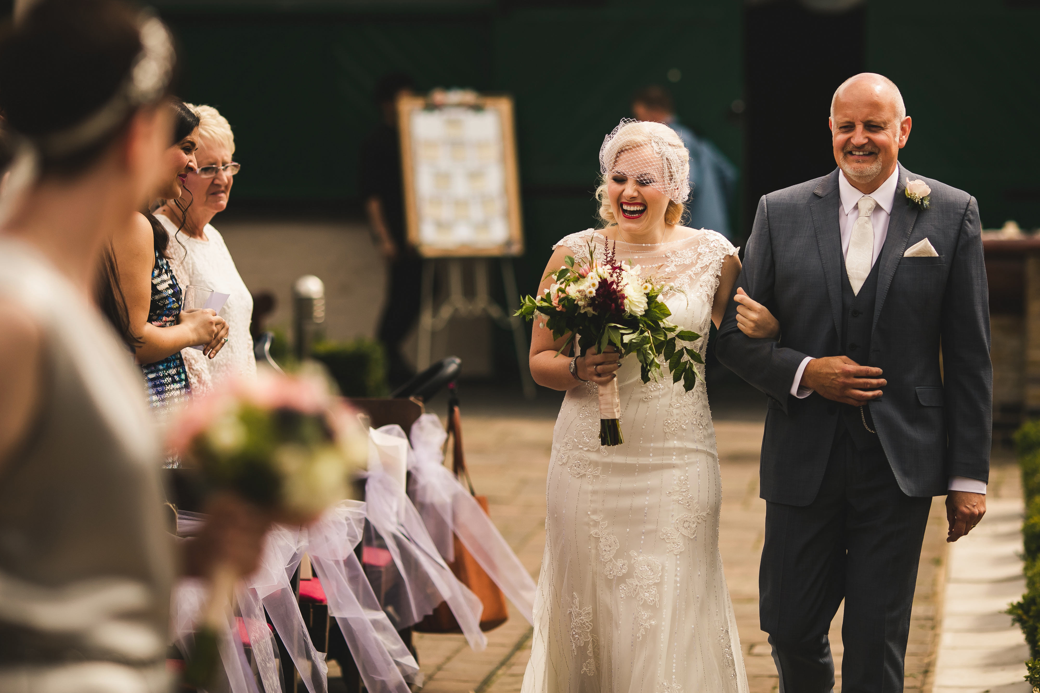 Modern DIY Wedding at Theobolds Estate with A Dress A Jumpsuit and Lots of Personal Touches