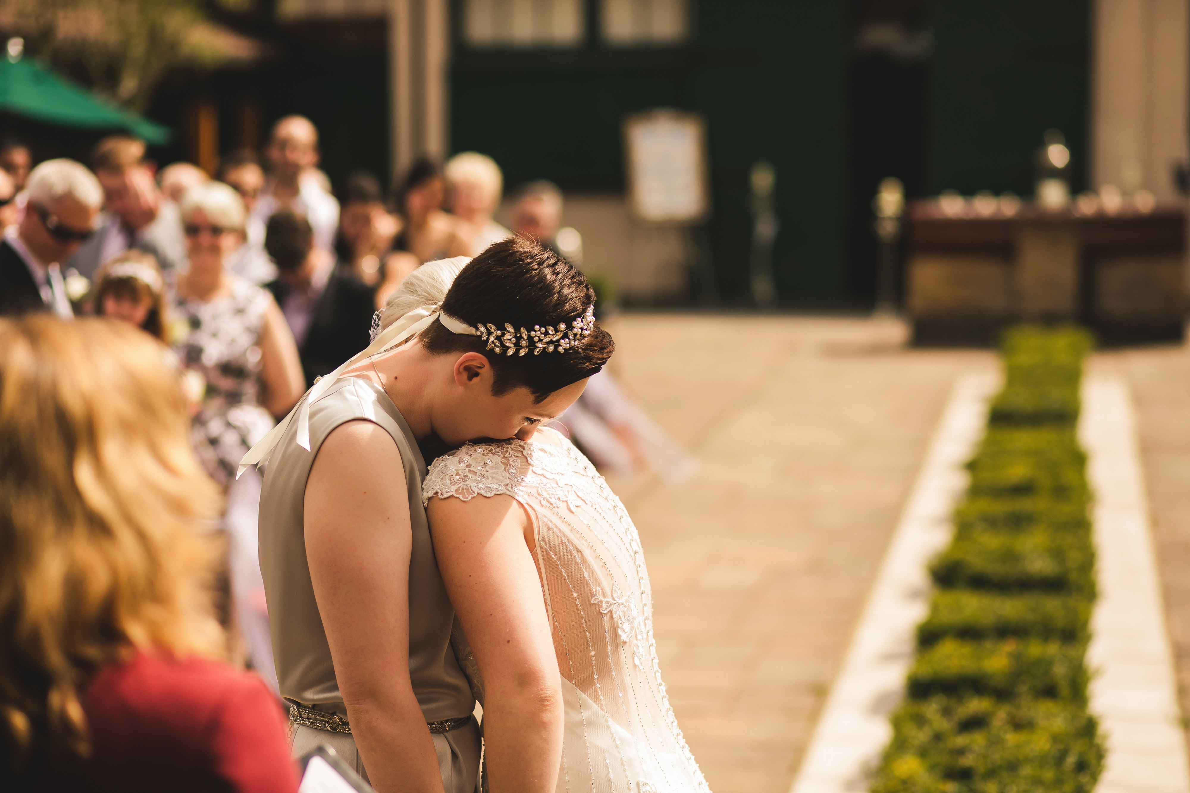 Modern DIY Wedding at Theobolds Estate with A Dress A Jumpsuit and Lots of Personal Touches