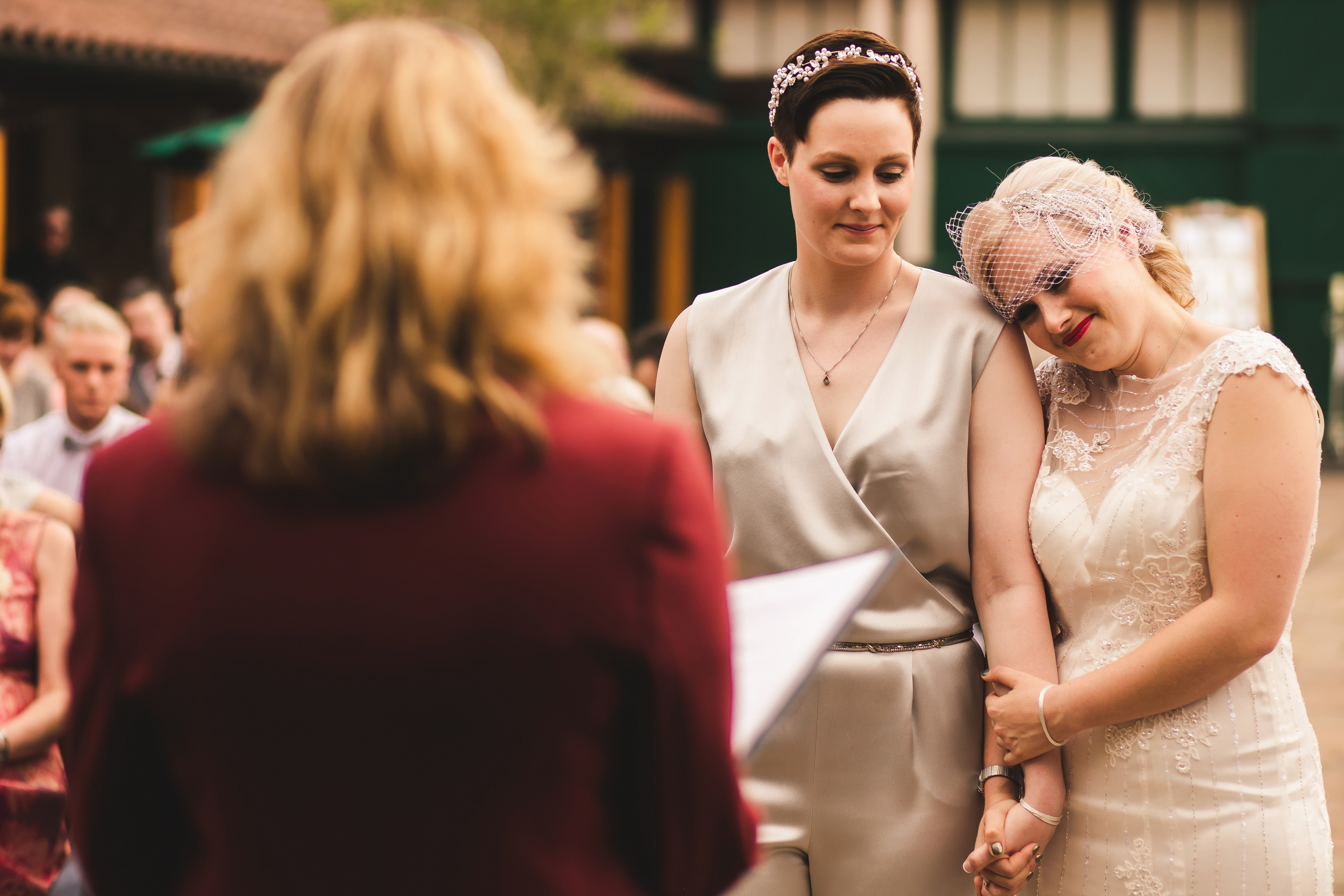 Modern DIY Wedding at Theobolds Estate with A Dress A Jumpsuit and Lots of Personal Touches