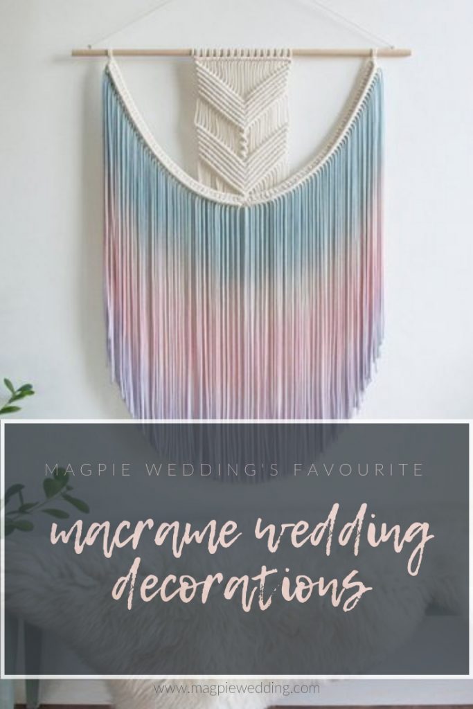 10 of the best - bohemian macrame wedding decorations