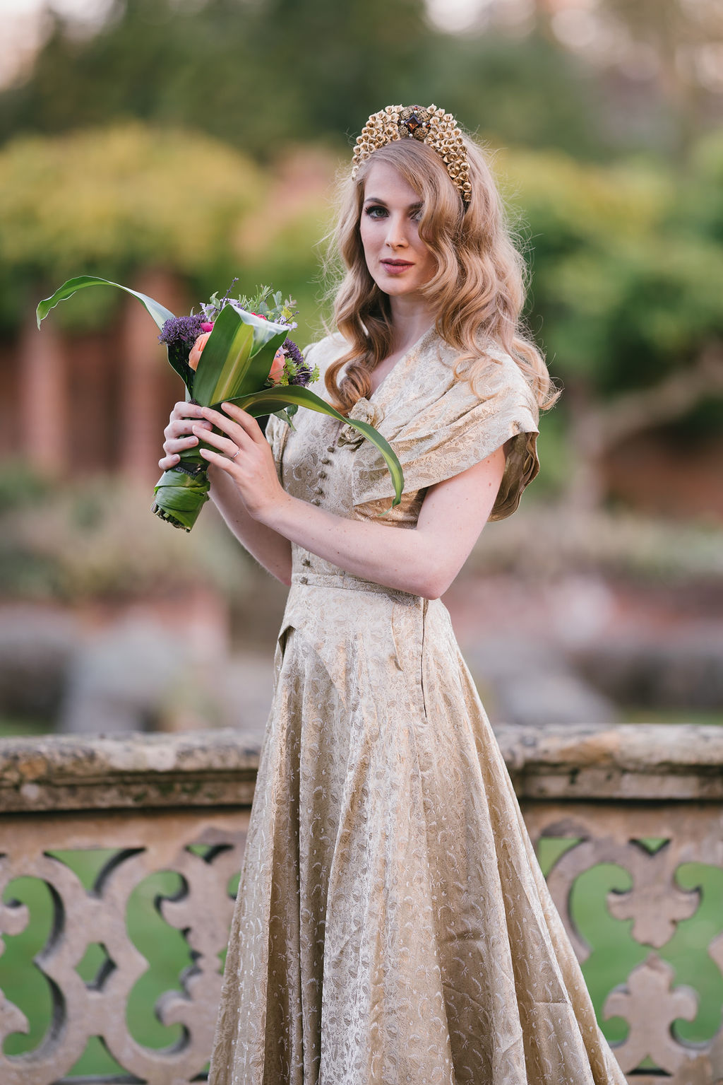 Opulent Red and Gold Vintage Christmas Wedding 