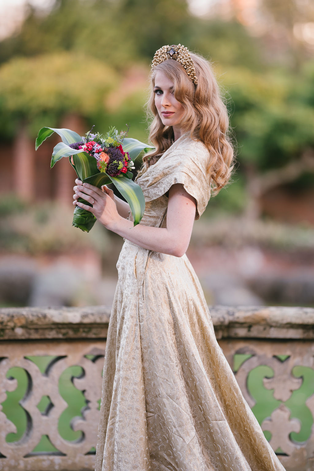 Opulent Red and Gold Vintage Christmas Wedding 