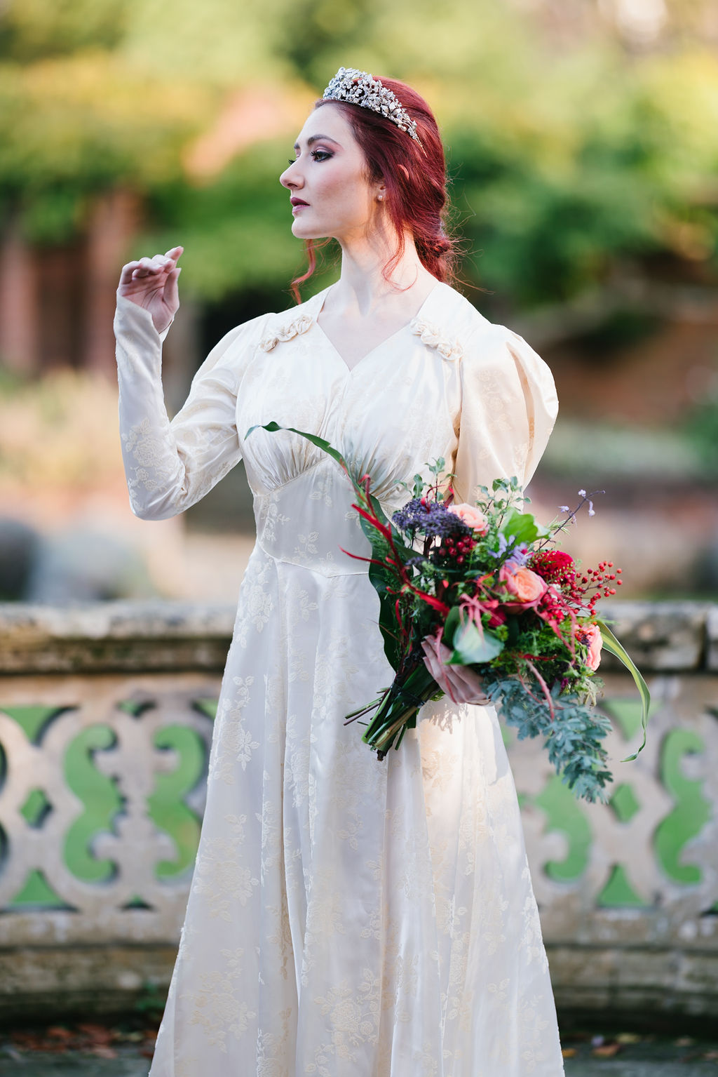 Opulent Red and Gold Vintage Christmas Wedding 