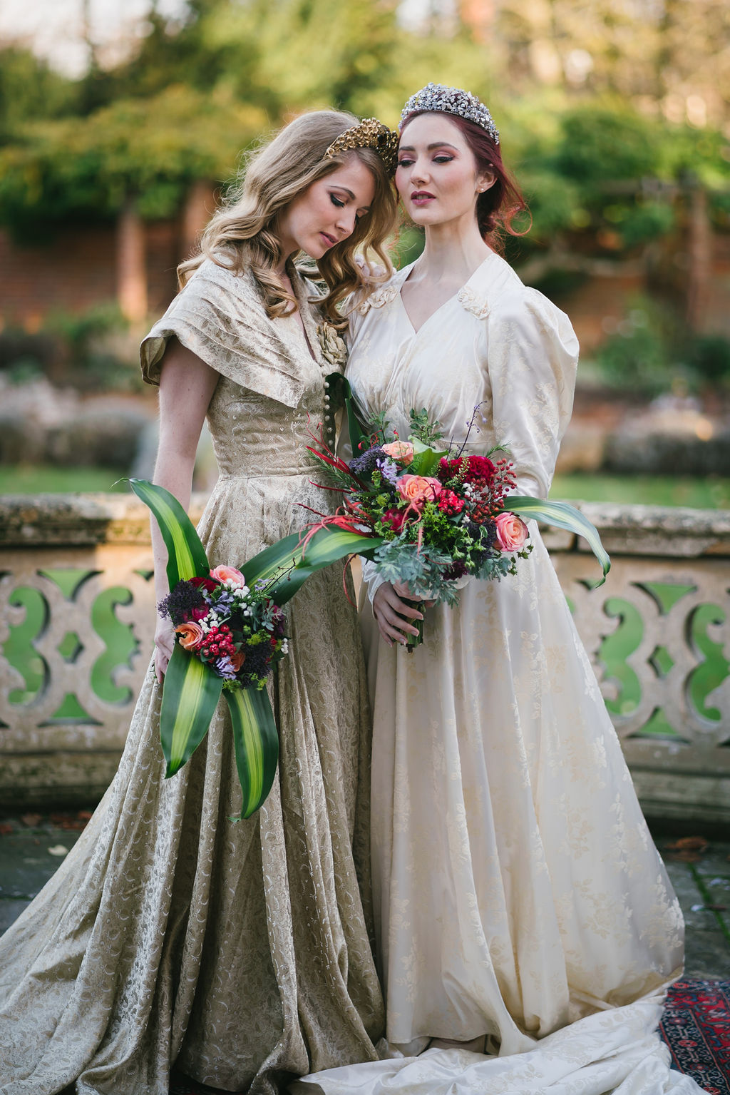 Opulent Red and Gold Vintage Christmas Wedding 