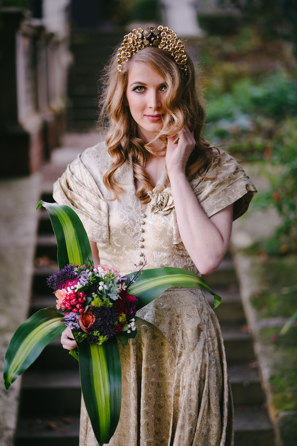 Opulent Red and Gold Vintage Christmas Wedding 