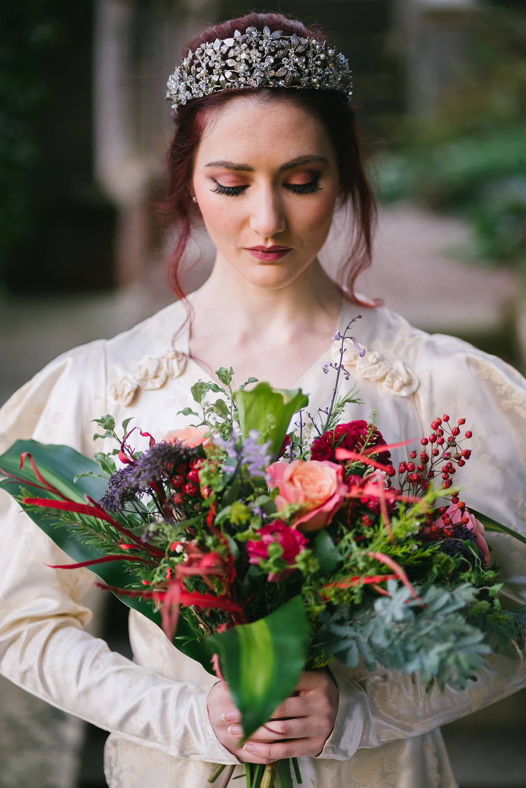 Opulent Red and Gold Vintage Christmas Wedding 