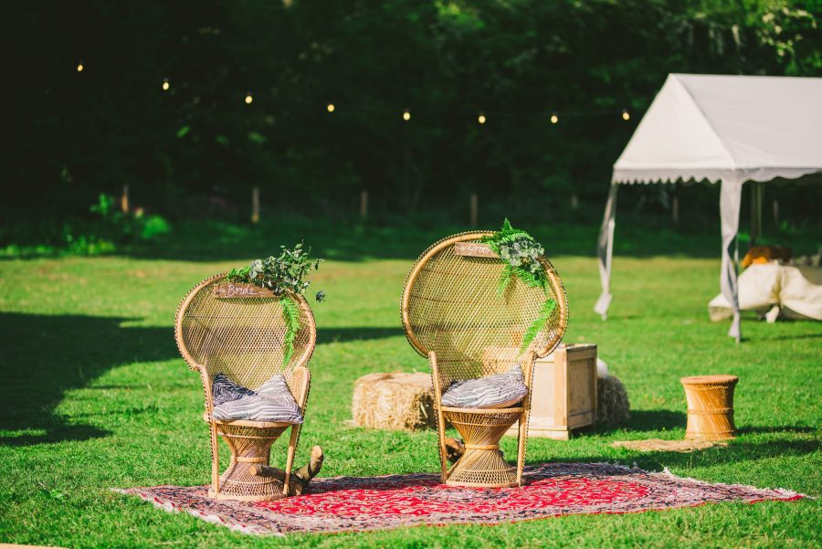 Garden Tipi Wedding with Romantic Rustic Boho Vibes