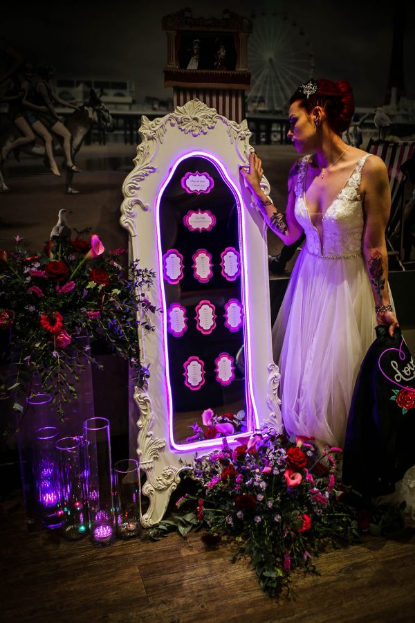 Neon Wedding Inspiration with Modern Retro Styling