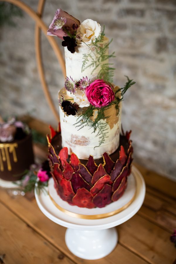 Rustic Luxe Wedding with Cerise, Red and Powder Pink Touches