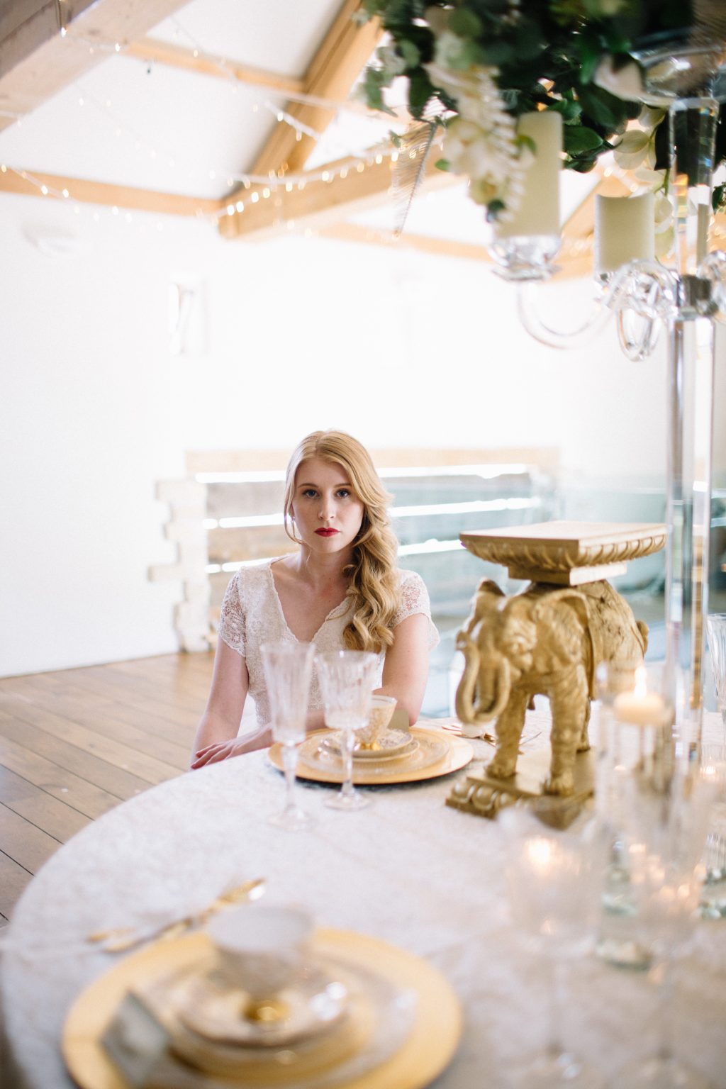 Classic Wedding with Bespoke Bridalwear and Ivory and Gold Styling