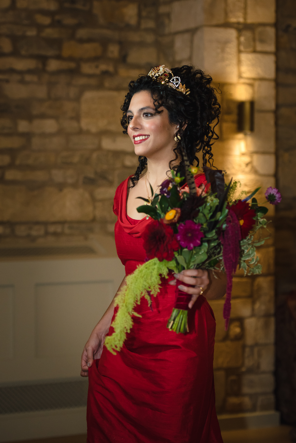 Ethical Wedding Ideas A Red Wedding Dress and Bespoke Accessories