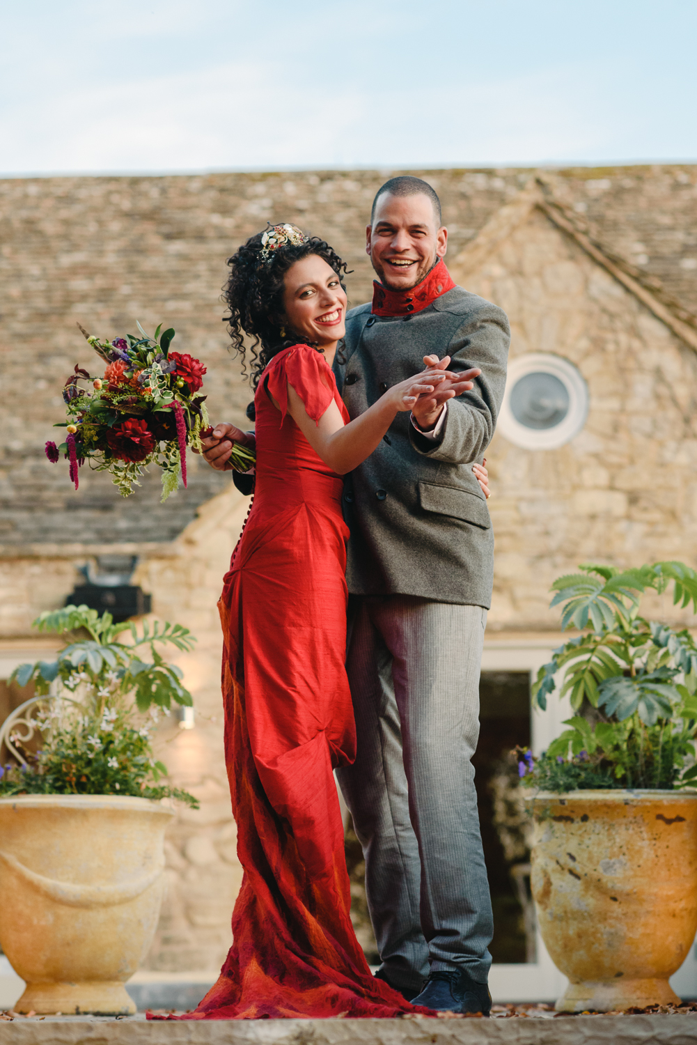 Ethical Wedding Ideas A Red Wedding Dress and Bespoke Accessories