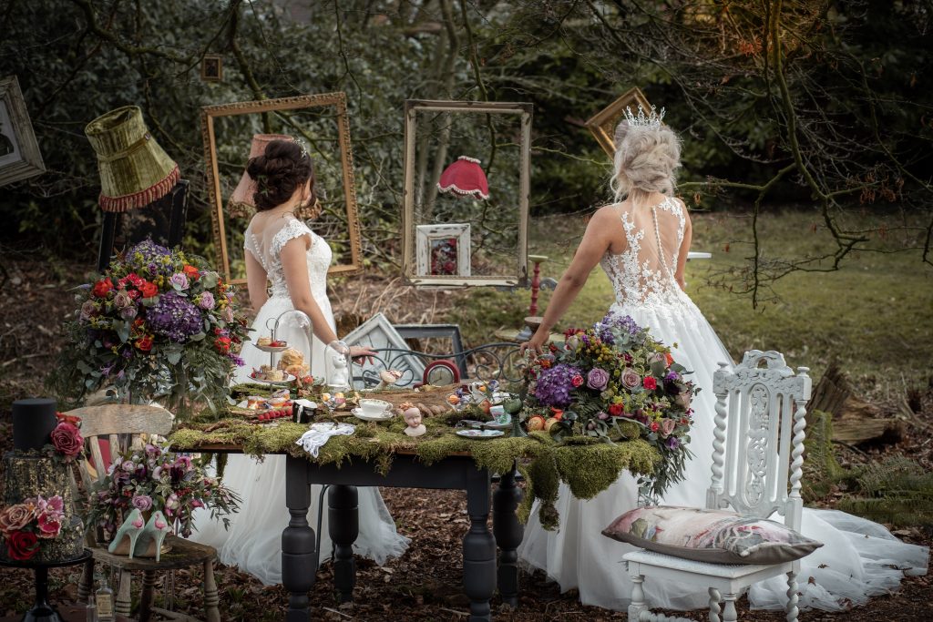 Wonderland Wedding Inspiration with Leather Jackets and Regal Crowns