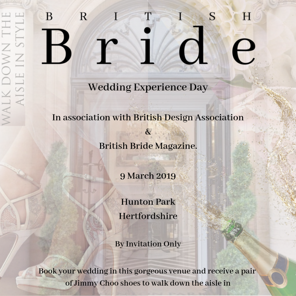 You're invited to British Bride Magazine's Wedding Experience at Hunton Park