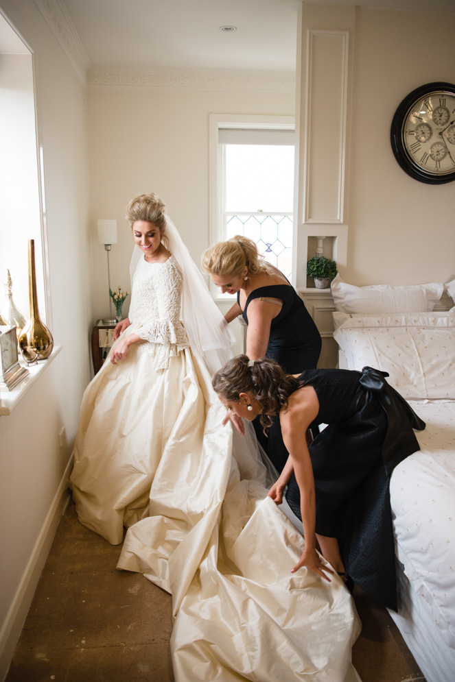 Classic Fairytale Wedding with Bespoke Dress and Rose Gold Touches