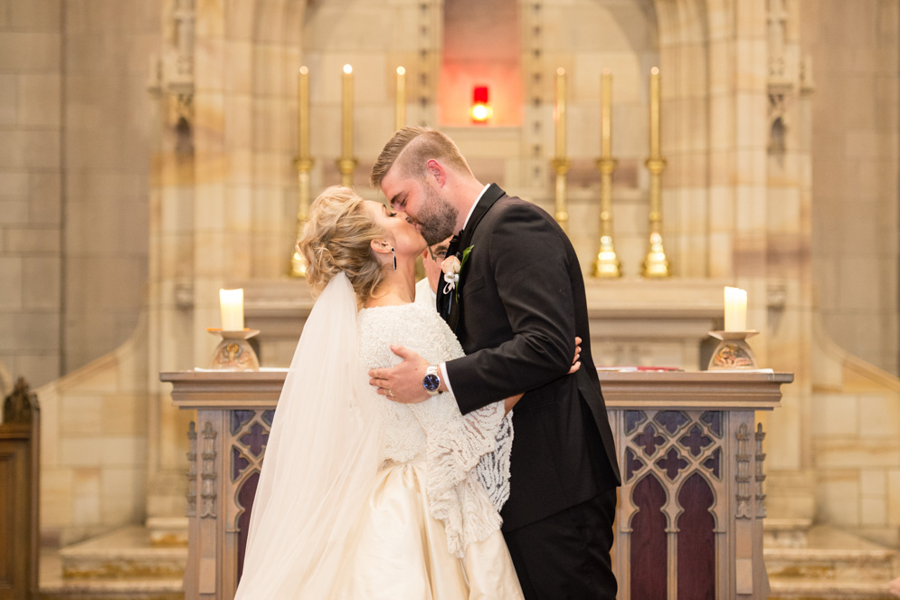 Classic Fairytale Wedding with Bespoke Dress and Rose Gold Touches