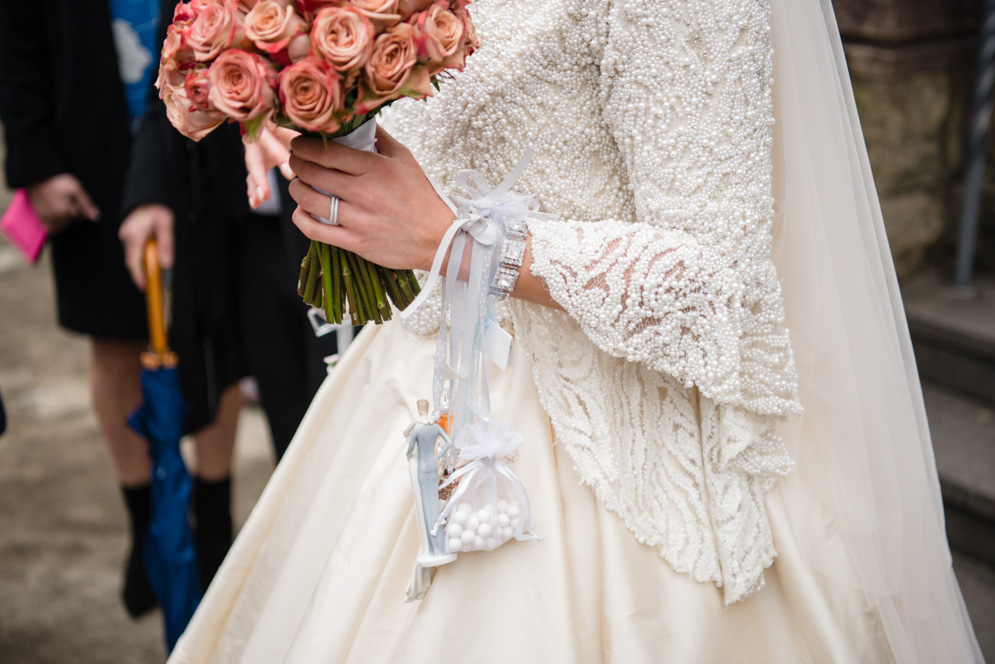 Classic Fairytale Wedding with Bespoke Dress and Rose Gold Touches