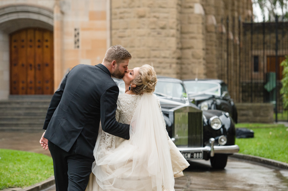 Classic Fairytale Wedding with Bespoke Dress and Rose Gold Touches