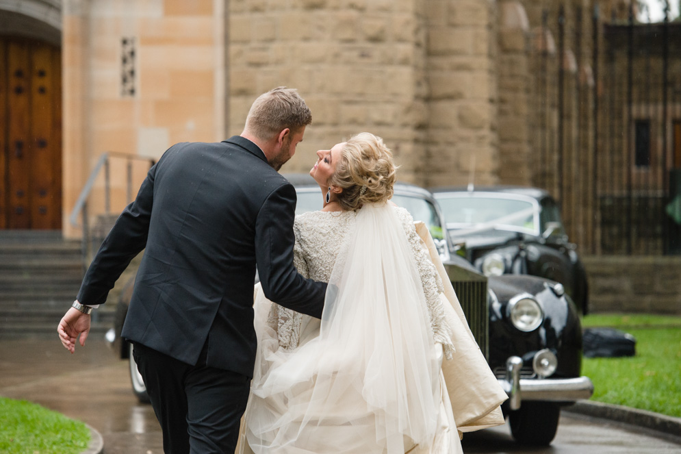 Classic Fairytale Wedding with Bespoke Dress and Rose Gold Touches