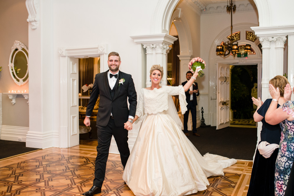 Classic Fairytale Wedding with Bespoke Dress and Rose Gold Touches