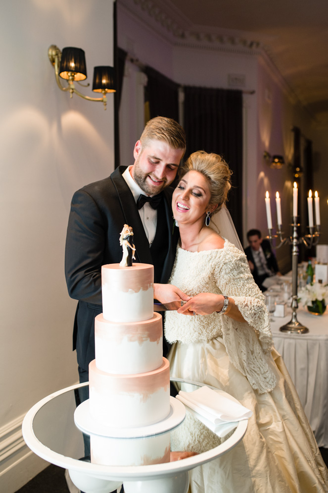 Classic Fairytale Wedding with Bespoke Dress and Rose Gold Touches