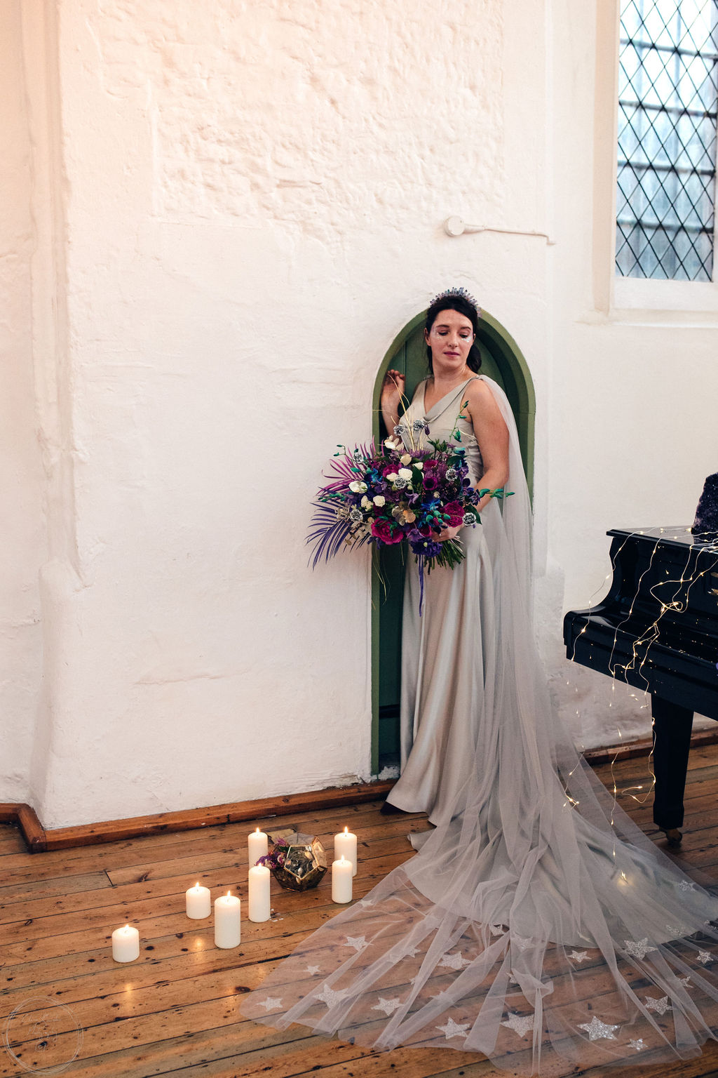 Celestial Wedding Inspiration with Purple and Blue Styling