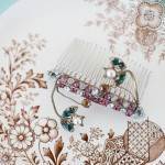 La Belle Epoque hair accessories via national Vintage Wedding fair blog