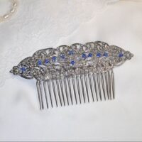 Vintage style Etsy wedding hair comb as featured in the Unique Bride Journal