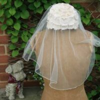 Vintage veil as featured on the Unique Bride Journal