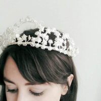 Vintage bridal crown as seen in the Unique Bride Journal