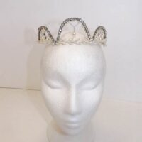 Vintage 1950s wedding tiara as seen in the Unique Bride Journal